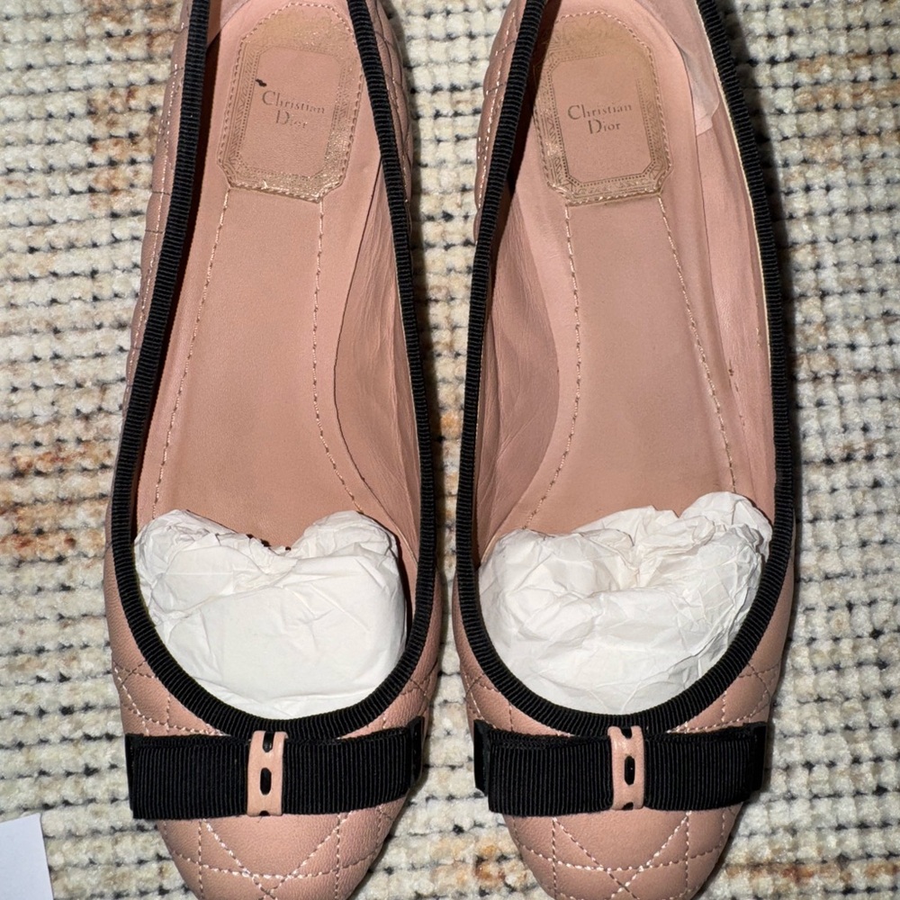 My Dior Ballerine 1cm 

Dior Quilted Pink Leather Soles